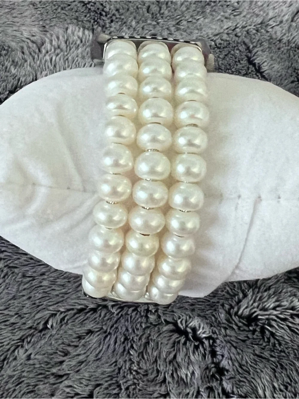 Honora Cultured Freshwater Pearl 65th Birthday Anniversary Cuff Watch NWOT
